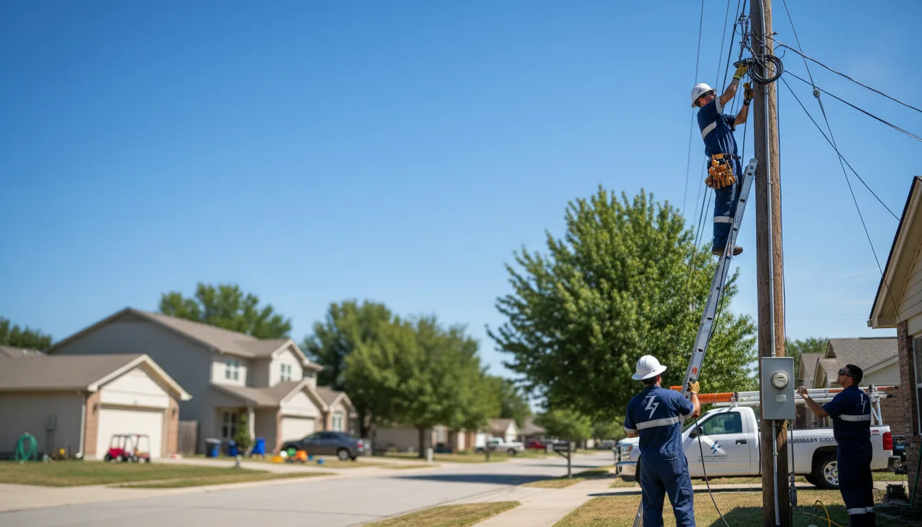Residential electrician providing installation services in West Bend, WI